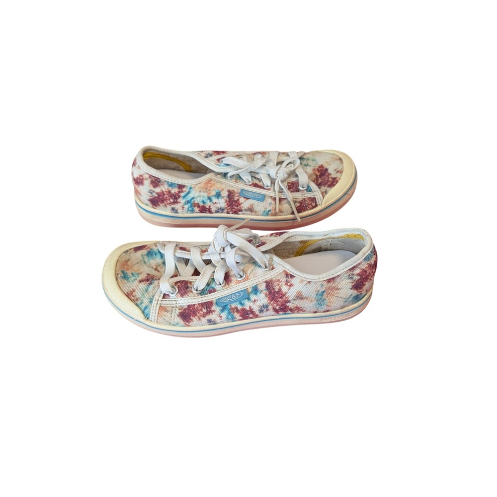 Keen Elsa Lite Tie Dye Canvas Sneakers Womens 8 Low Top Multi Color 1026108